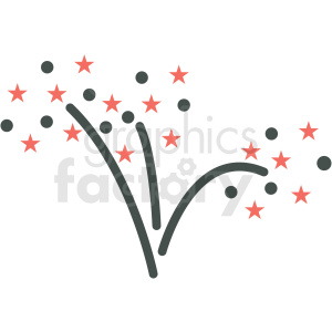guy fawkes day fireworks vector icon image clipart.
