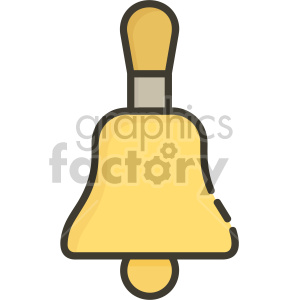 Bell christmas icon clipart.