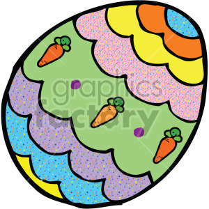 clipart - colorful easter egg.