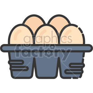 Egg Carton clipart. Commercial use image # 407959