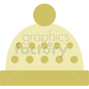 yellow beanie winter hat icon clipart. Royalty-free image # 408734