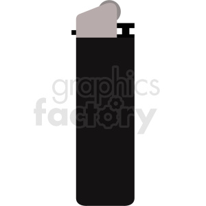 black cartoon lighter