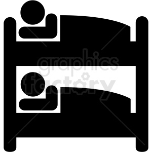 clipart - bunk beds icon vector.