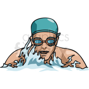 man in water clipart. Royalty-free image # 169948