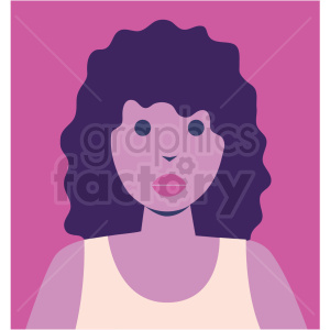 women avatar pink background vector icon