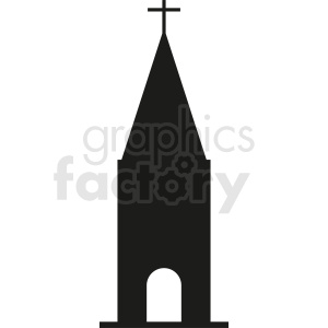 clipart - religious building silhouette vector.