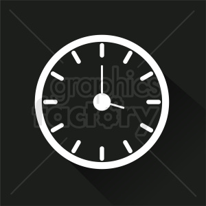 clock vector design on dark square background clipart.