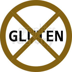 no gluten vector icon