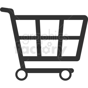 shopping cart icon vector clipart. Royalty-free icon # 411892