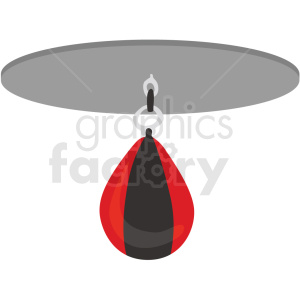 boxing speed bag vector clipart clipart. Royalty-free image # 412520