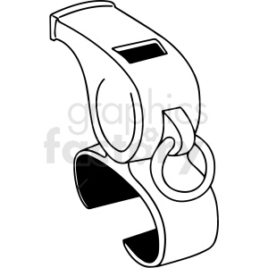 hockey whistle clipart design .