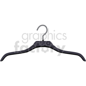 black hanger vector graphic clipart.