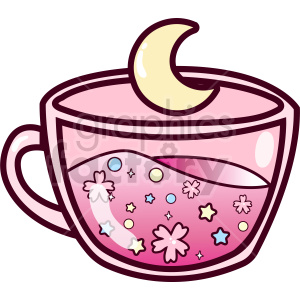 teacup sakura vector clipart clipart. Royalty-free image # 414857