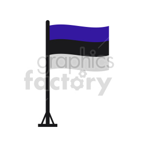 Flag of Estonia vector clipart 02 clipart. Royalty-free image # 415432