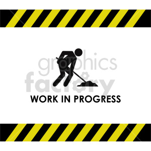 work in progress vector icon clipart. Commercial use image # 416394
