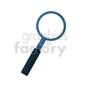 clipart - cartoon magnifying glass vector icon.