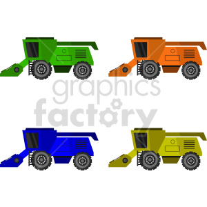 vehicles harvester combine tractor farming