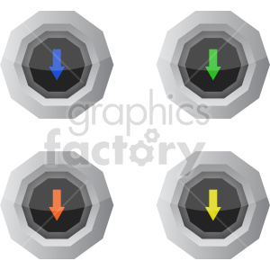 download button vector graphic clipart.