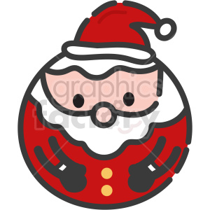 Santa icon clipart clipart. Royalty-free image # 417482
