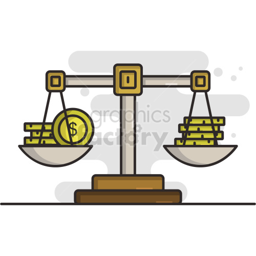 justice scale balance economy money