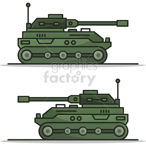 miltary tank vector clipart .