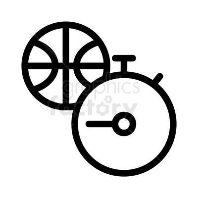 vector graphic of basketball game icon