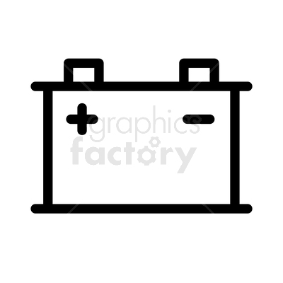 vector graphic of car battery icon
