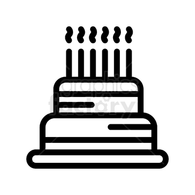 birthday +cake +celebration +icon +dessert +candle +party