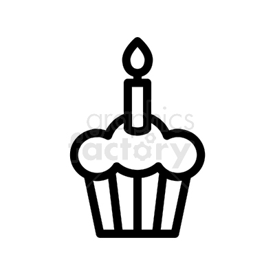 birthday +cake +celebration +icon +illustration +dessert +bakery +food +candle +party +black+white