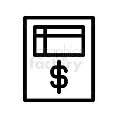 business +receipt +icon +black+white +bill