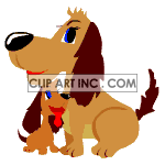animated cartoon puppy with his momma animation. Commercial use animation # 119353