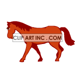 Walking horse clipart. Royalty-free image # 119450