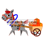   horse horses cartoon funny animations carriage pumpkins  horse016yy.gif Animations 2D Animals Horses 