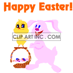   easter bunny bunnies rabbit rabbits chick chicks  0_easter008.gif Animations 2D Holidays Easter 