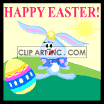  Easter happy egg eggs bunny  easter017.gif Animations 2D Holidays Easter 