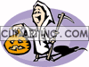   halloween october grim reaper costume pumpkin pumpkins Animations 2D Holidays Halloween 
