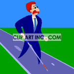 disabled_blind_walk001aa animation. Royalty-free animation # 121783