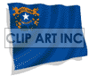 3D animated Nevada flag clipart. Commercial use image # 123751