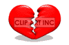 Animated broken heart clipart. Royalty-free image # 123819