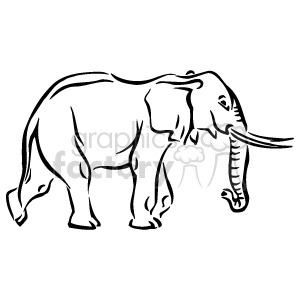 Anmls020B_bw clipart. Royalty-free image # 129400