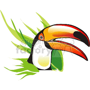 Toucan in high grass animation. Commercial use animation # 130702