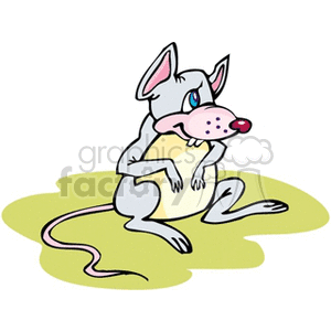 Cat little cartoon mouse clipart. Royalty-free image # 130871