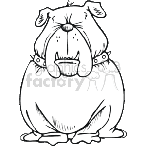  pets pet dogs dog bulldog bulldogs   Animals_ss_bw_cartoon023 Clip Art Animals Dogs 