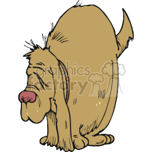 fat old dog clipart. Commercial use image # 131968