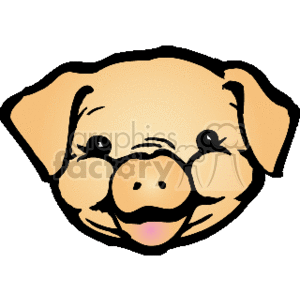 pig head clipart. Royalty-free image # 132163