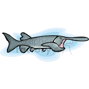 paddlefish clipart. Commercial use image # 132657