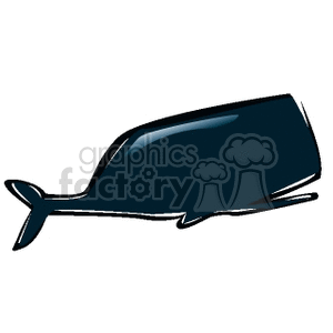 black whale clipart. Royalty-free image # 133555