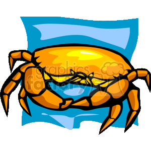 golden crab clipart. Royalty-free image # 133577