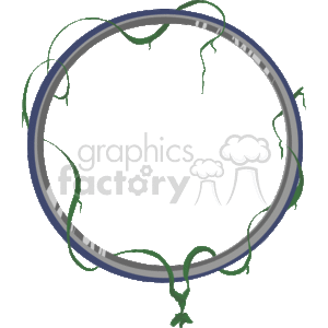 Vine and circle border clipart. Royalty-free image # 133799