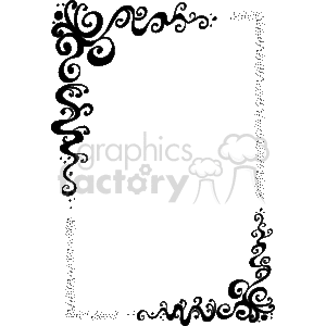 Corner scroll border clipart. Commercial use icon # 133894